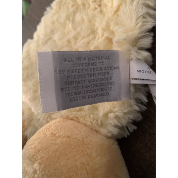 Nat and & Jules Cozies Daddles Plush Duck Lovey Security Rattle Yellow Demdaco - Picture 12 of 12